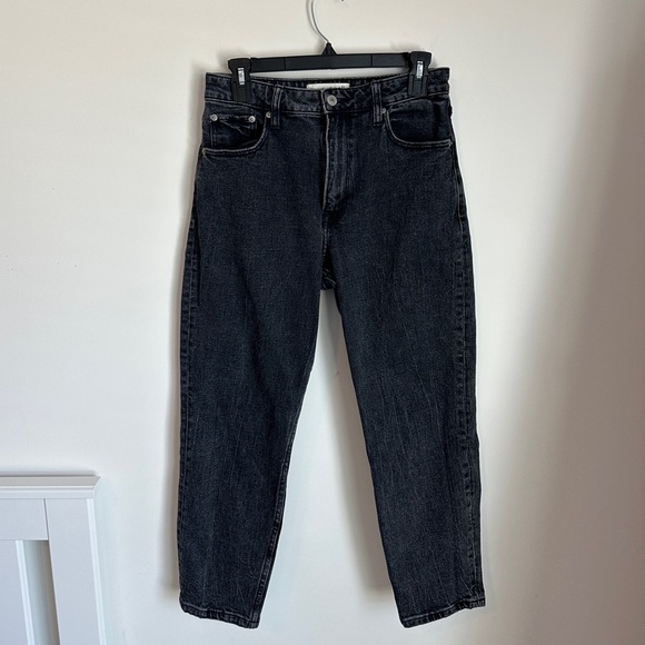 Abercrombie & Fitch High Rise Mom Jean Black Size 27 / 4 Short - Picture 8 of 11
